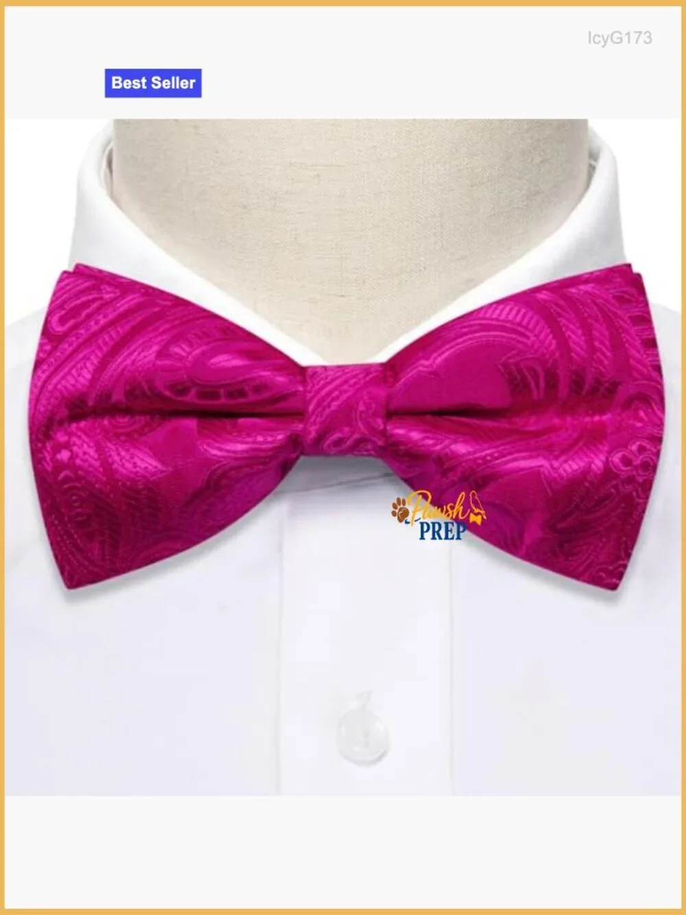 Men's Formal Bow Tie Set with Pocket Square and Cufflinks, Silk Blend